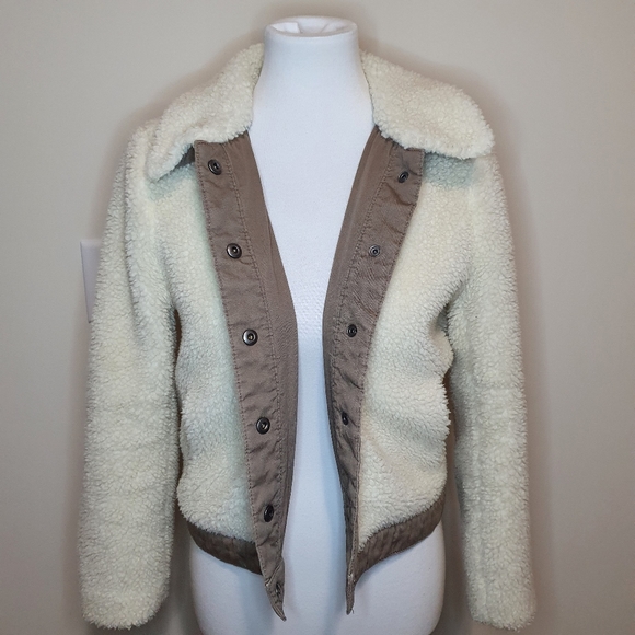 Madewell Sherpa Portland Jacket Size Small - Picture 9 of 10